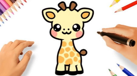 Cute:_Kb3_8d-A0m= Giraffe Drawing