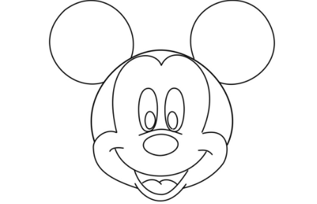 Outline:0fxjcyywjdg= Mickey Mouse Head